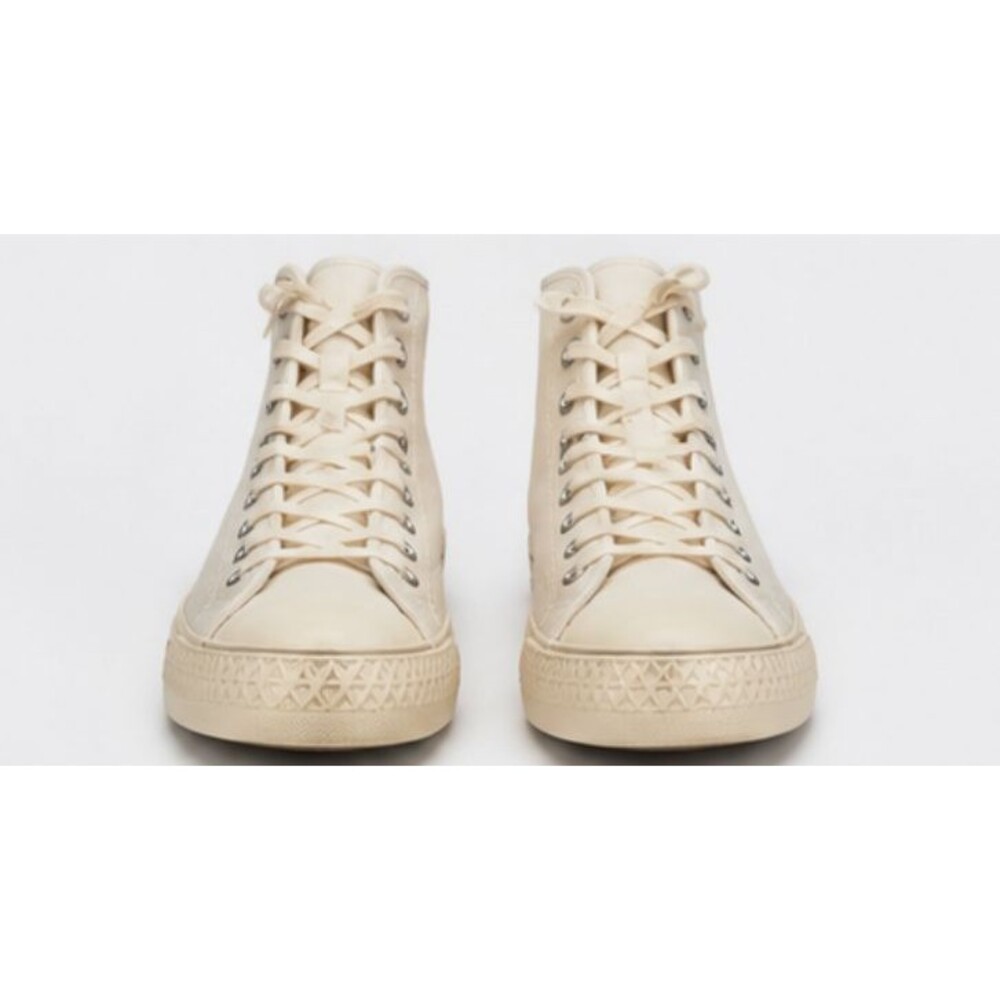 Hood 1967 Rocket High Cut Sneakers Vintage Natural Canvas Unisex Men’s - Picture 5 of 6